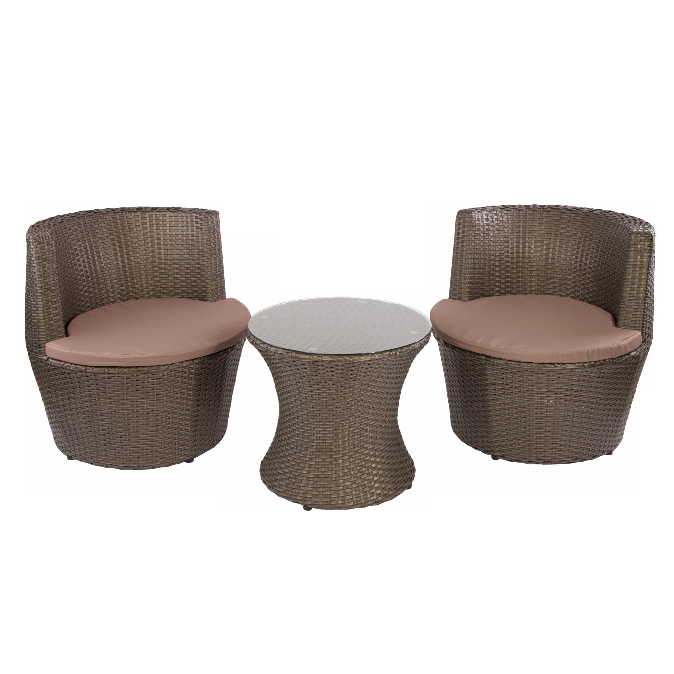 Изображение товара Комплект для отдыха ЭкоДизайн Patio 210025, стол 2 кресла