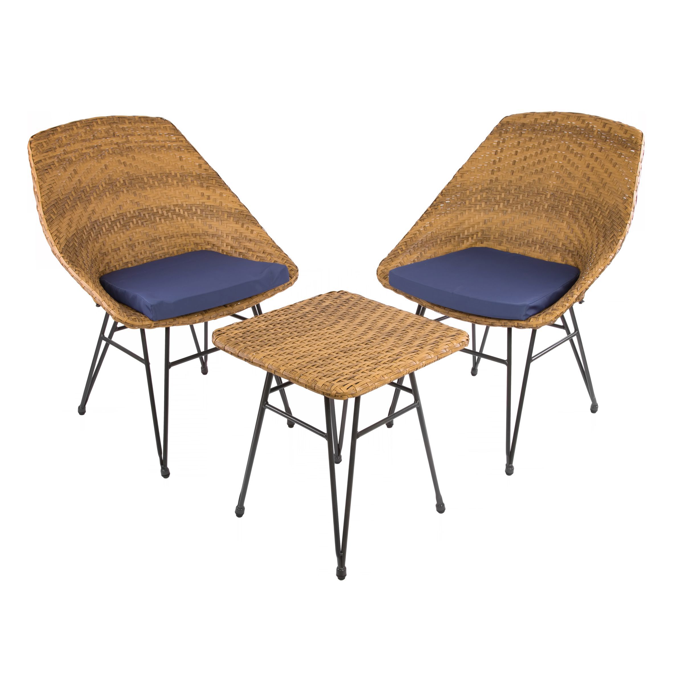 Изображение товара Комплект для отдыха ЭкоДизайн Patio 210488, стол 2 кресла