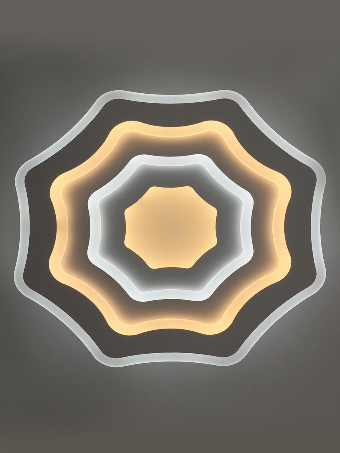 Изображение товара Люстра потолочная светодиодная Estares GEOMETRIA FLEXION 80 Вт регулировка яркости и оттенков белог