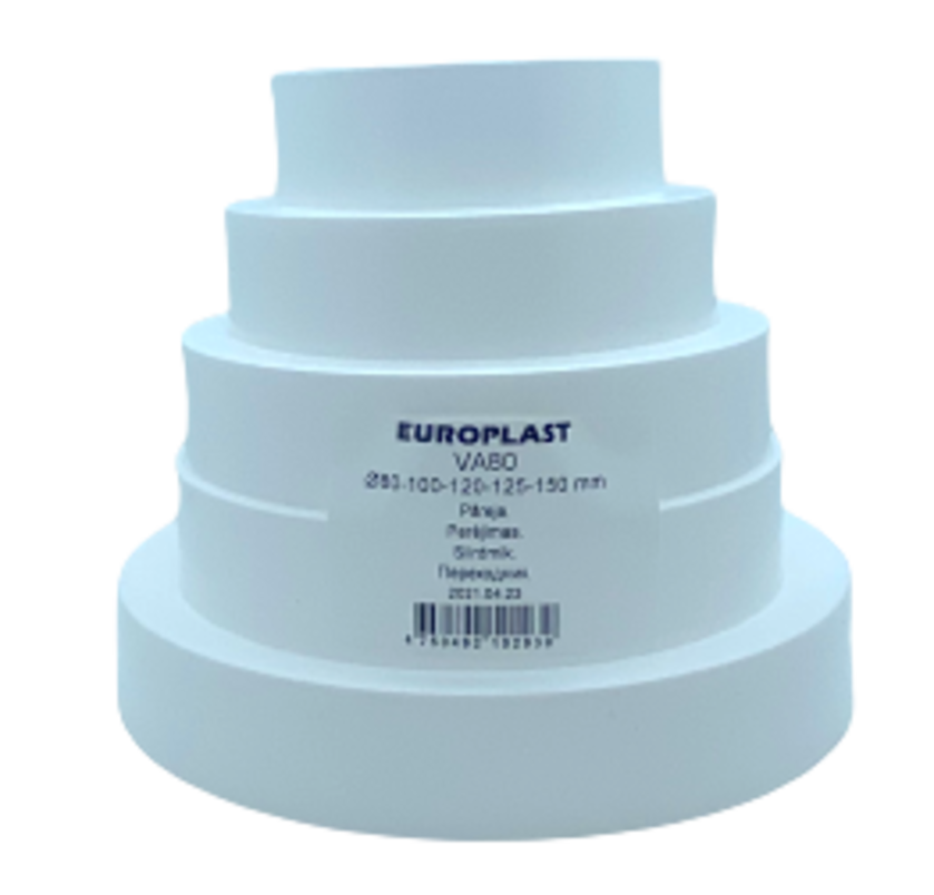 Изображение товара Переходник Europlast VA80 для круглых воздуховодов D80/100/120/125/150 мм