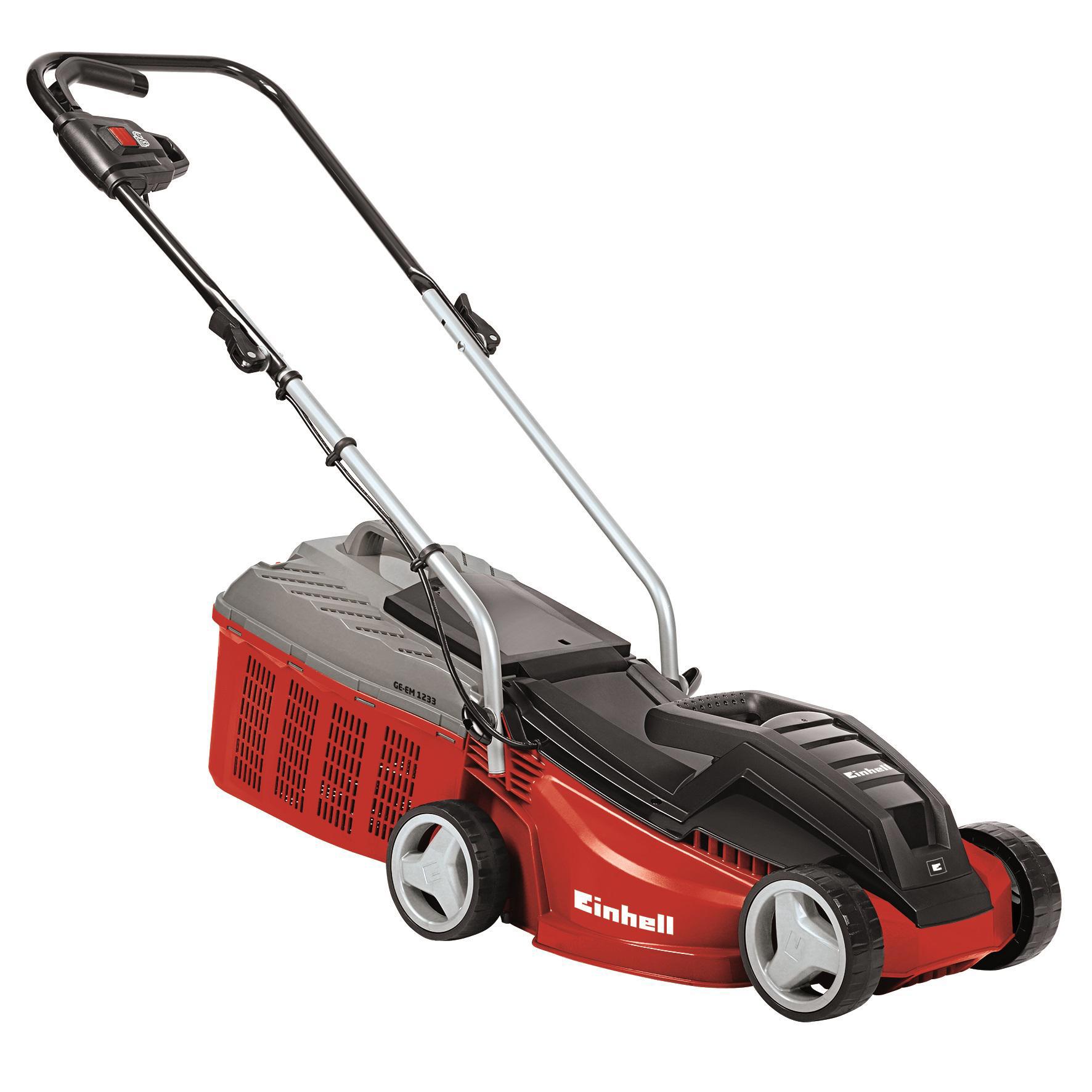 Изображение товара Электрическая газонокосилка Einhell GE-EM 1233 1250Вт 33см для участка до 300 м²