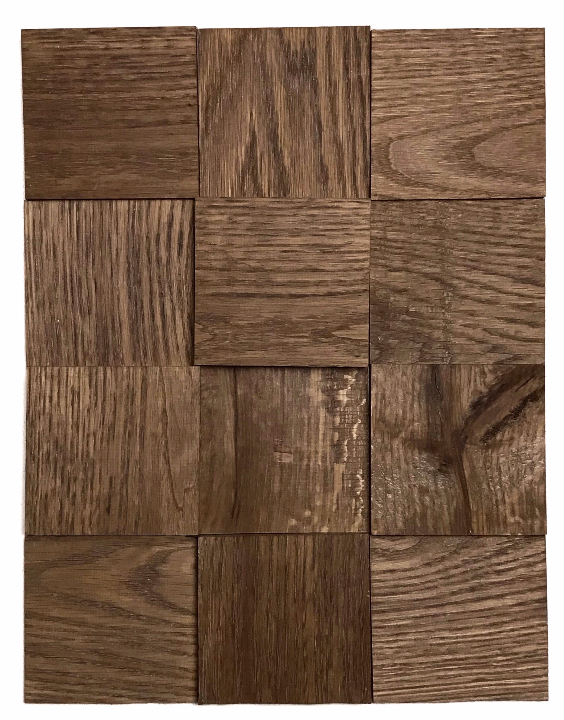 Изображение товара 3D мозаика Arabesco экзотик дуб шоколадный 100x100 мм 7 шт. 0.84 м²