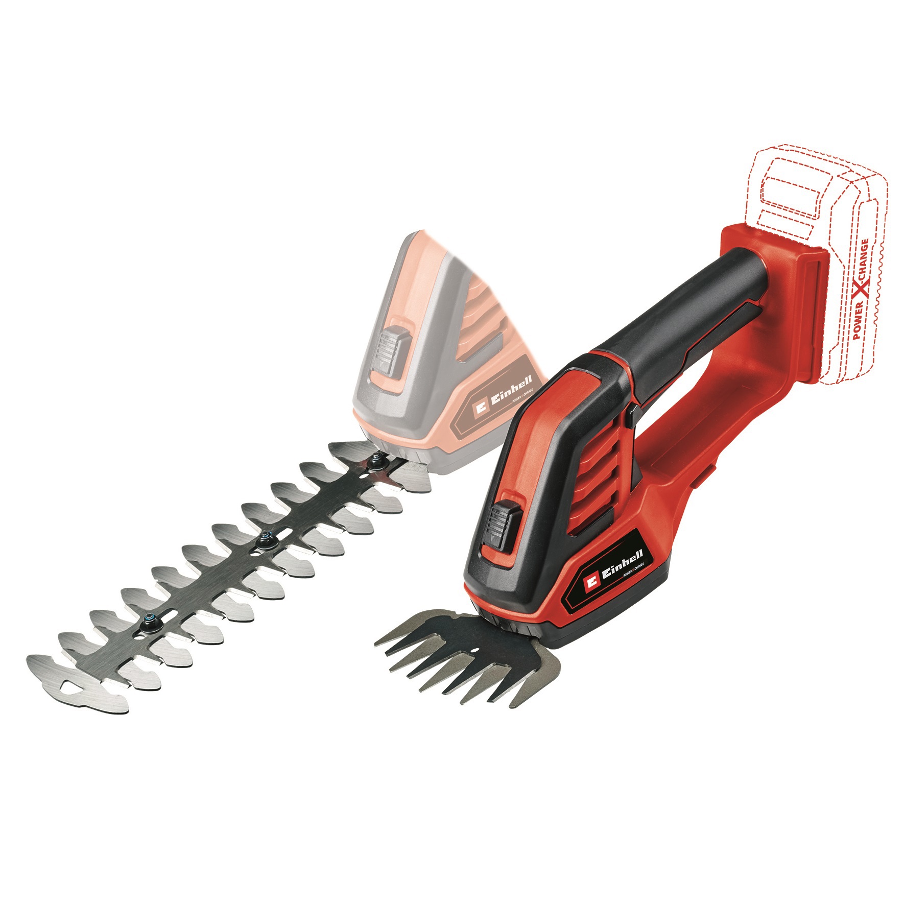 Изображение товара Кусторез аккумуляторный Einhell GE-CG 18/100 Li-Solo 20 см