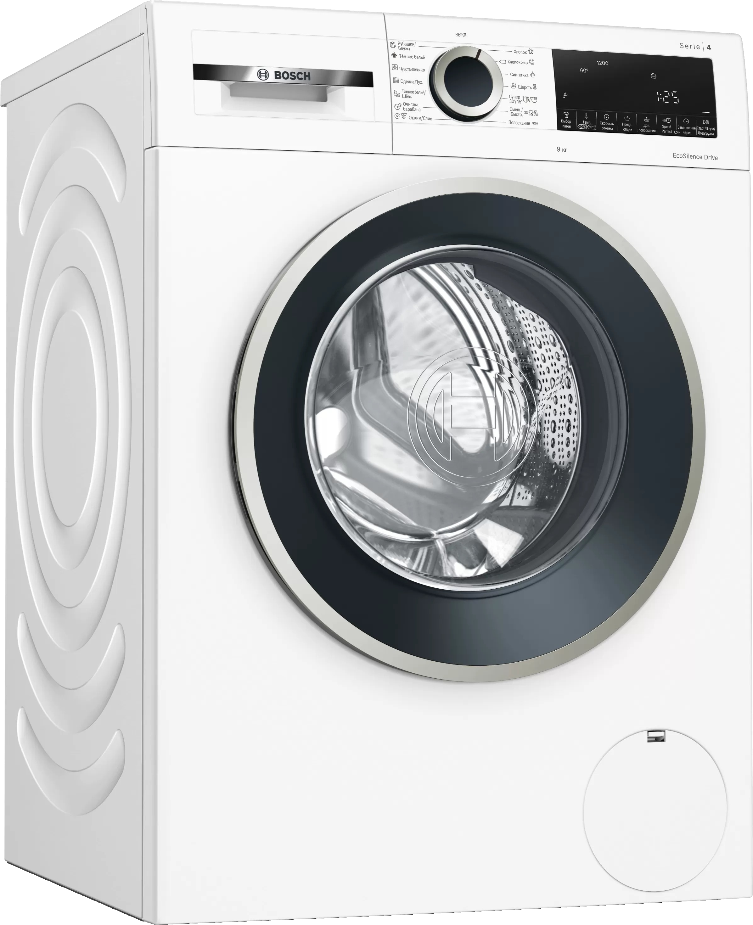 Изображение товара Стиральная машина с фронтальной загрузкой Bosch Serie | 4 9 kg 1200 об/мин, WGA142X6OE