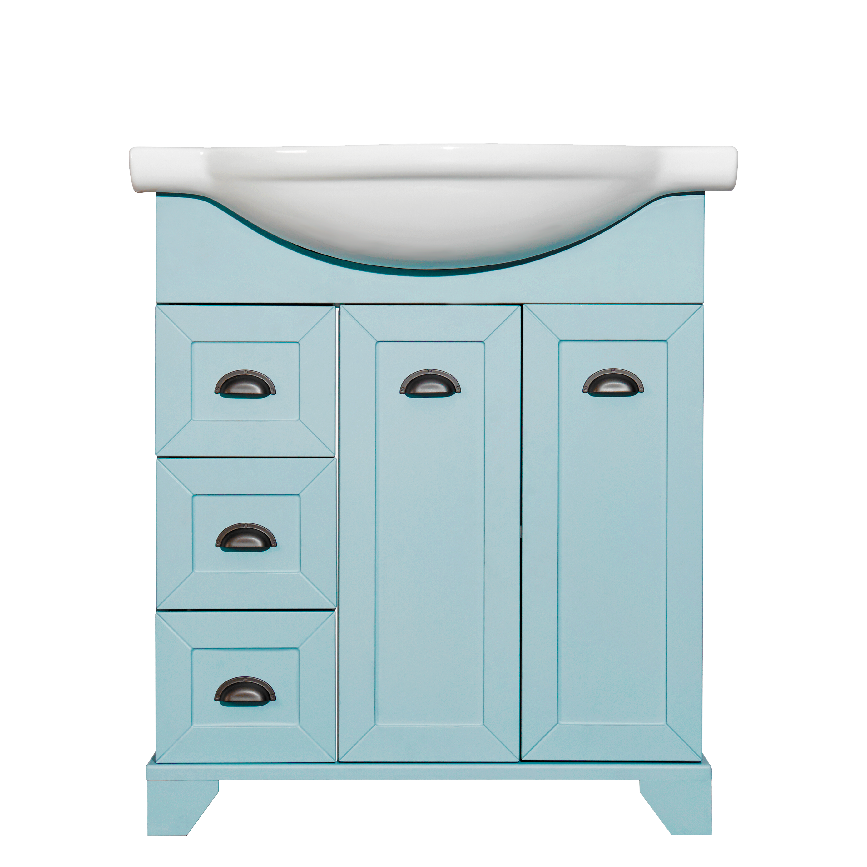 Изображение товара Тумба под раковину напольная Aquaton Шарм 75 см цвет зелёный