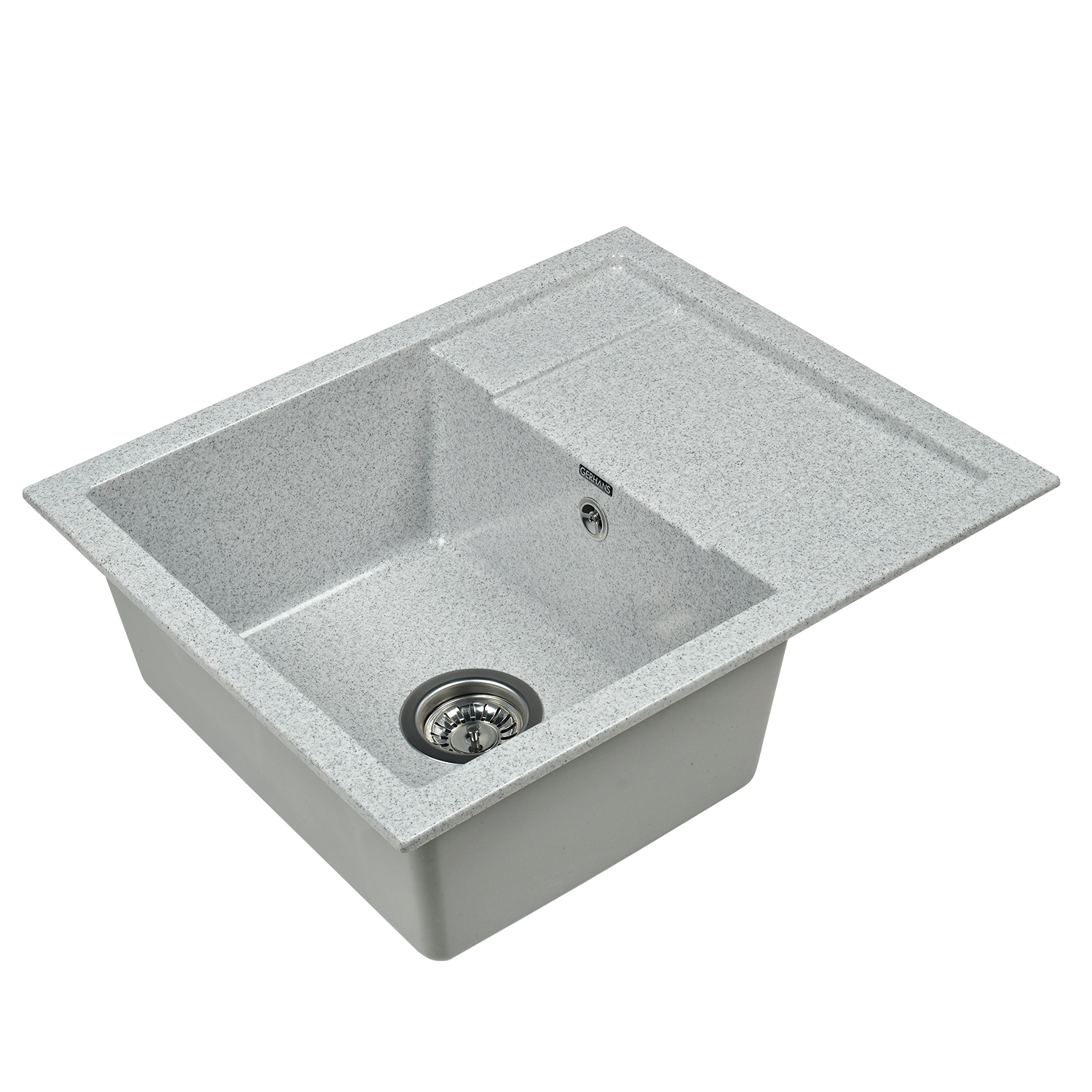 Изображение товара Мойка для кухни из искусственного камня Gerhans B19-19 серая 595х495 мм