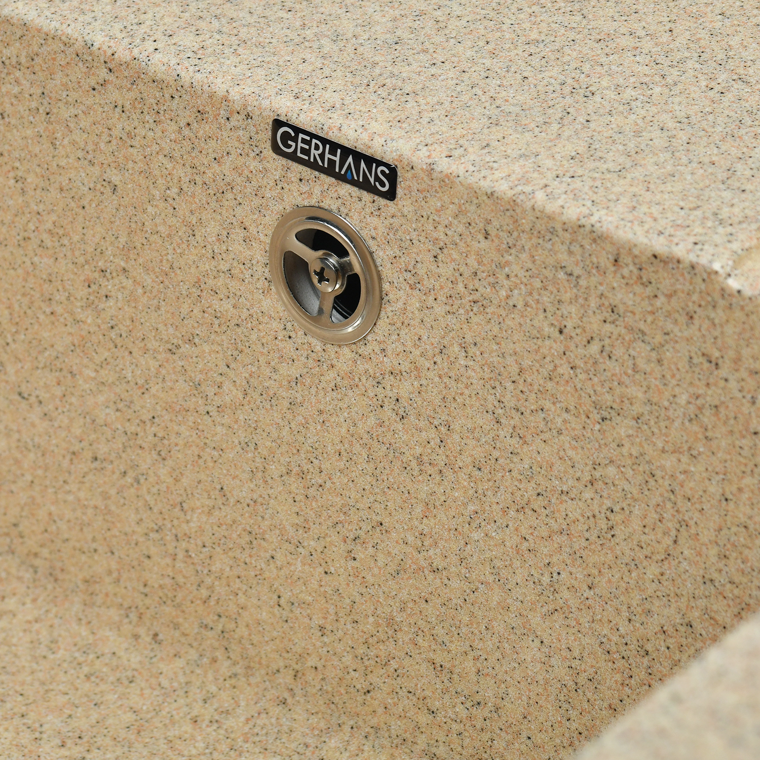 Изображение товара Мойка для кухни из искусственного камня Gerhans B19-21 песочная 595x495 мм