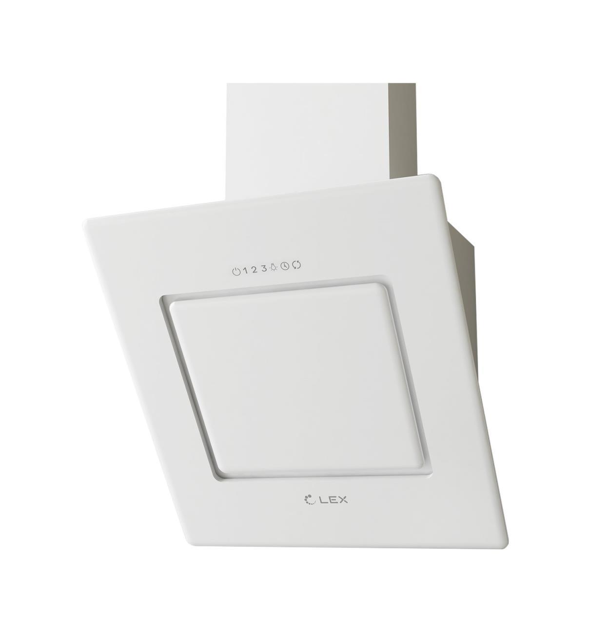 Изображение товара Вытяжка LEX LEILA 600 WHITE с наклонным стеклом и LED-подсветкой