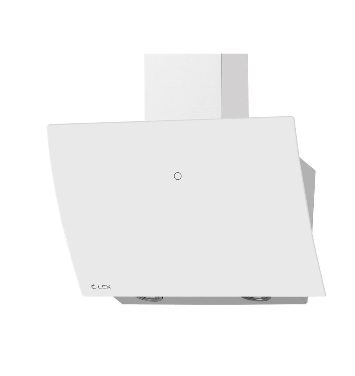 Изображение товара Вытяжка Lex Plaza GS 600 White белая наклонная с сенсорным управлением