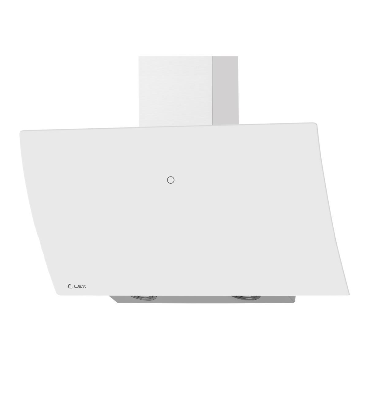 Изображение товара Вытяжка Lex Plaza GS 900 White 89x35x35 см белая наклонная кухонная