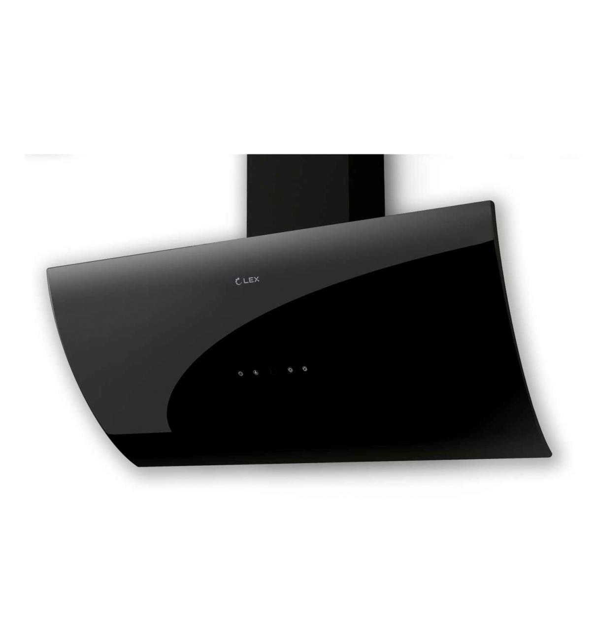 Изображение товара Вытяжка Lex Plaza 900 Black наклонная 90x35x37 см с сенсорным управлением