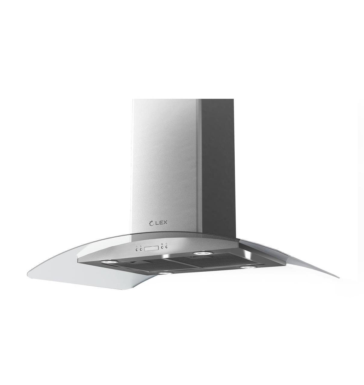 Изображение товара Вытяжка Lex Paris Isola 900 Inox 90x66.50x60 см цвет серый