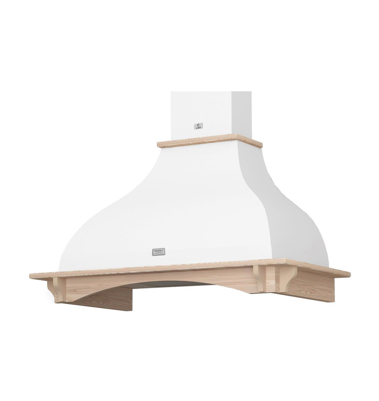 Изображение товара Встраиваемая вытяжка Lex Parma 600 White 60x66x46 см с 3 скоростями и подсветкой