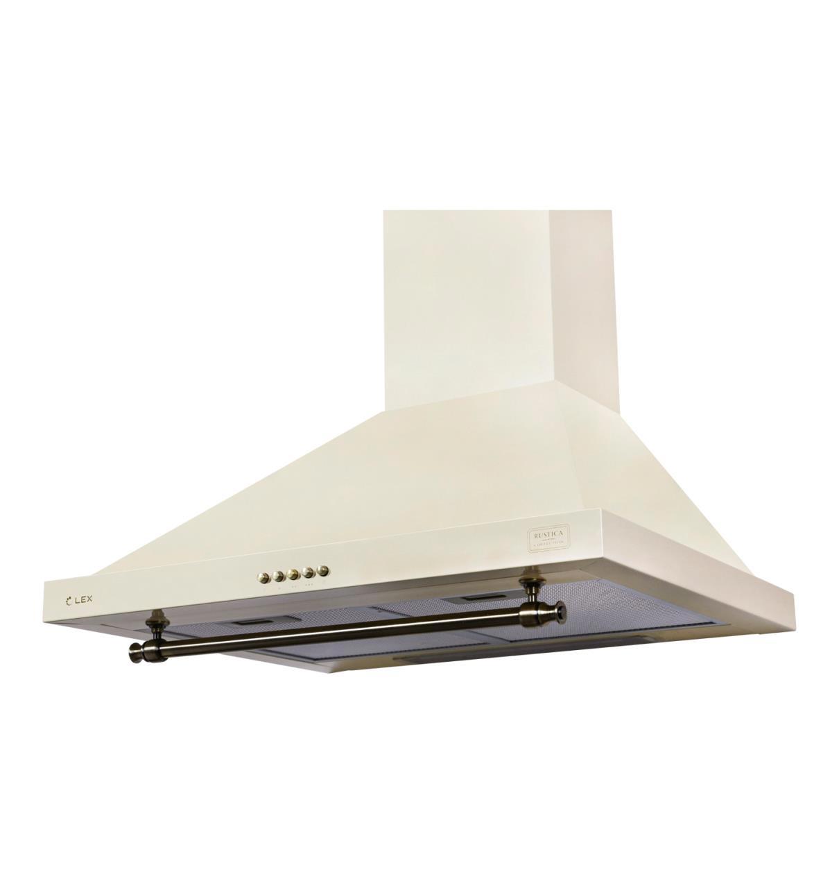 Изображение товара Вытяжка Lex Vintage 600 Ivory Light 60x68x49 см цвет белый антик