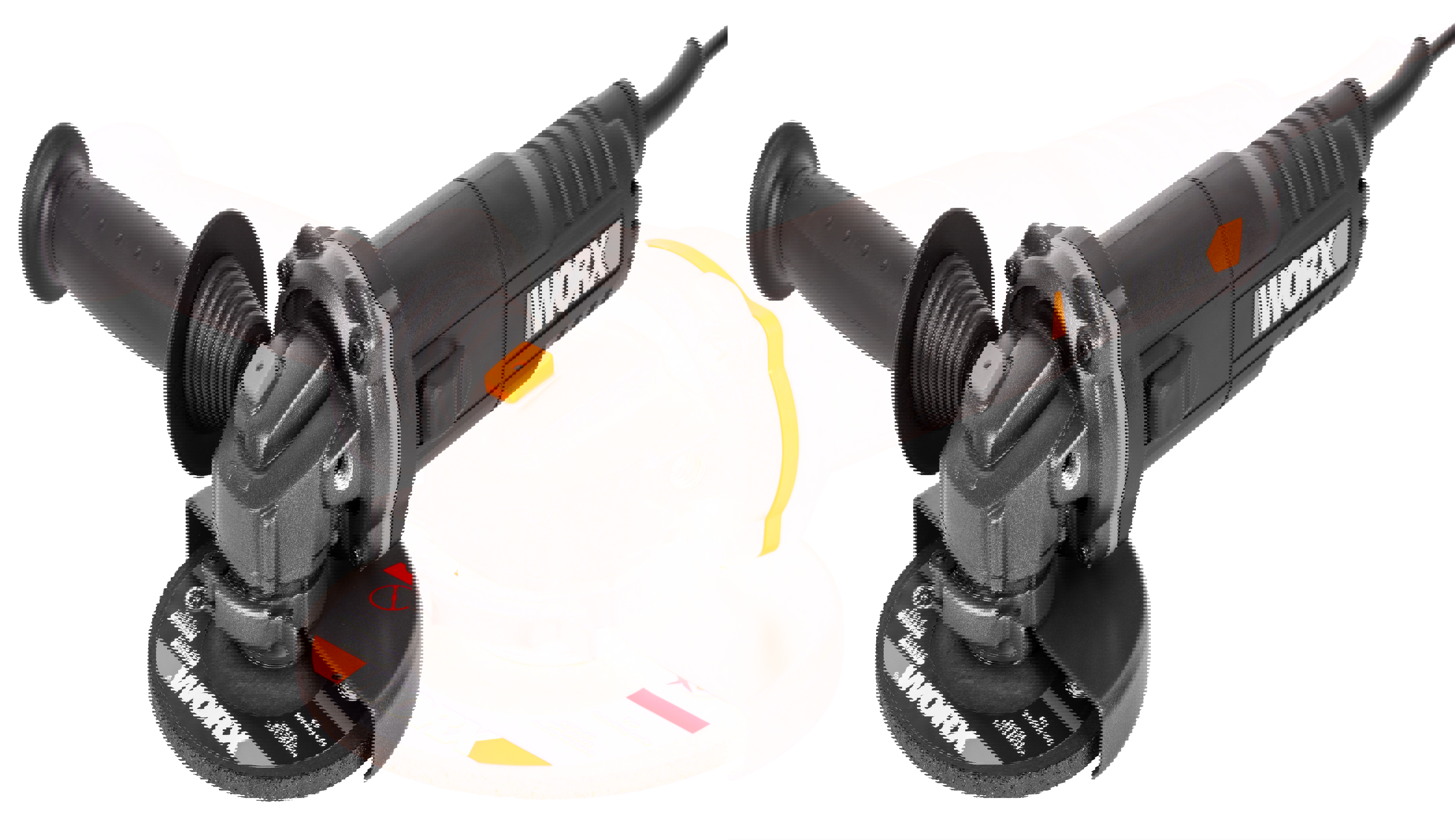 Изображение товара Угловая шлифовальная машина Worx WT703 с диском 125 мм, 860 Вт, 3 года гарантии