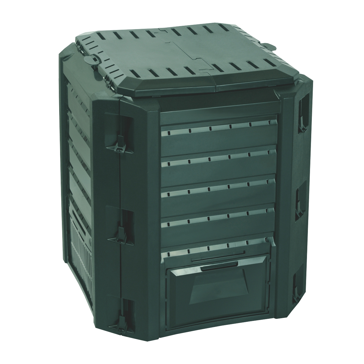 Изображение товара Компостер Prosperplast IKST380Z-G851 380 л с ручкой и створками Изображение товара Компостер Prosperplast IKST380Z-G851 380 л с ручкой и створками