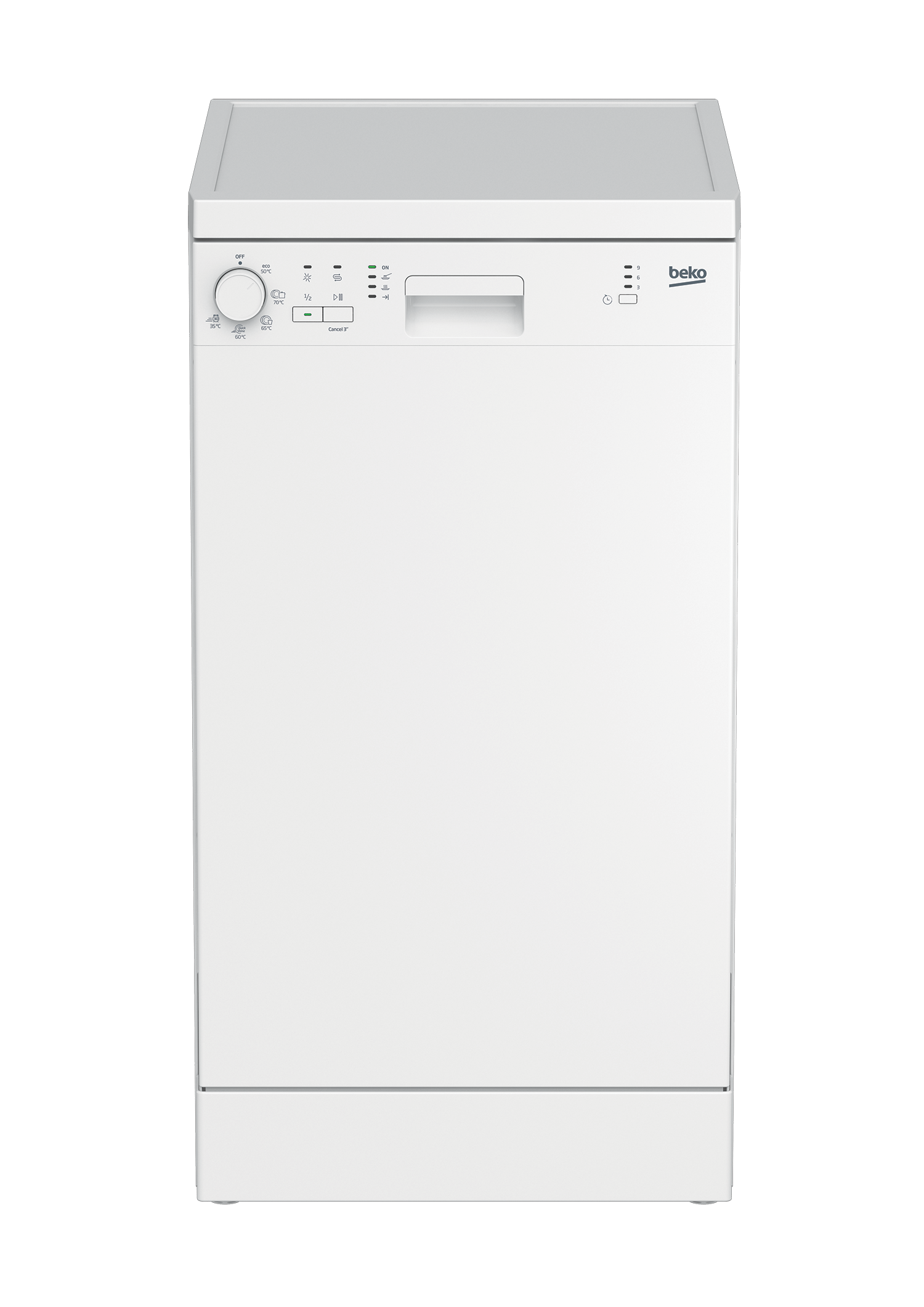 Изображение товара Посудомоечная машина 5 программ 10 комплектов 45 см Beko цвет белый DFS05012W