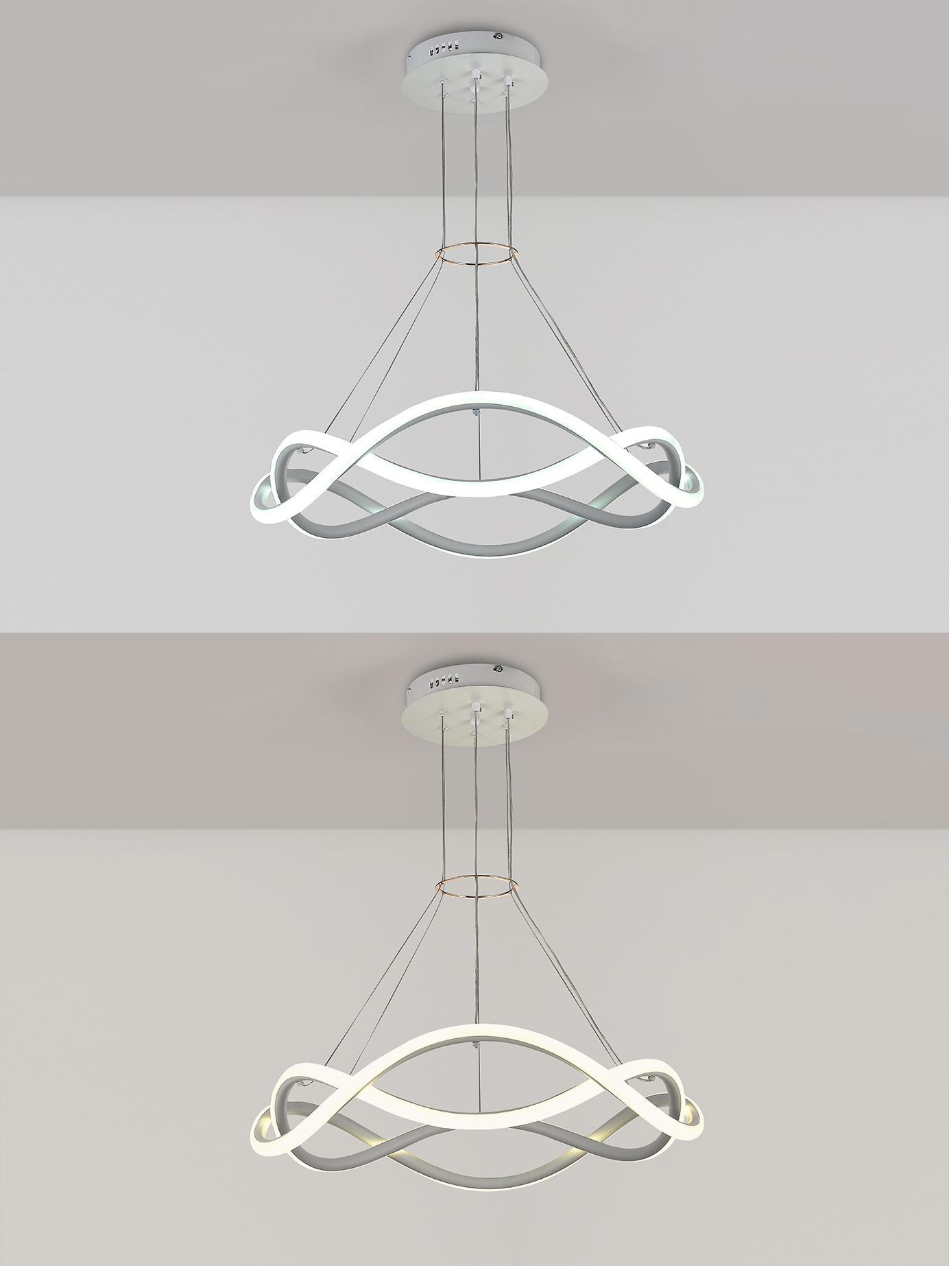 Изображение товара Люстра потолочная светодиодная Natali Kovaltseva с пультом управление 26 м² регулировка оттенков бе