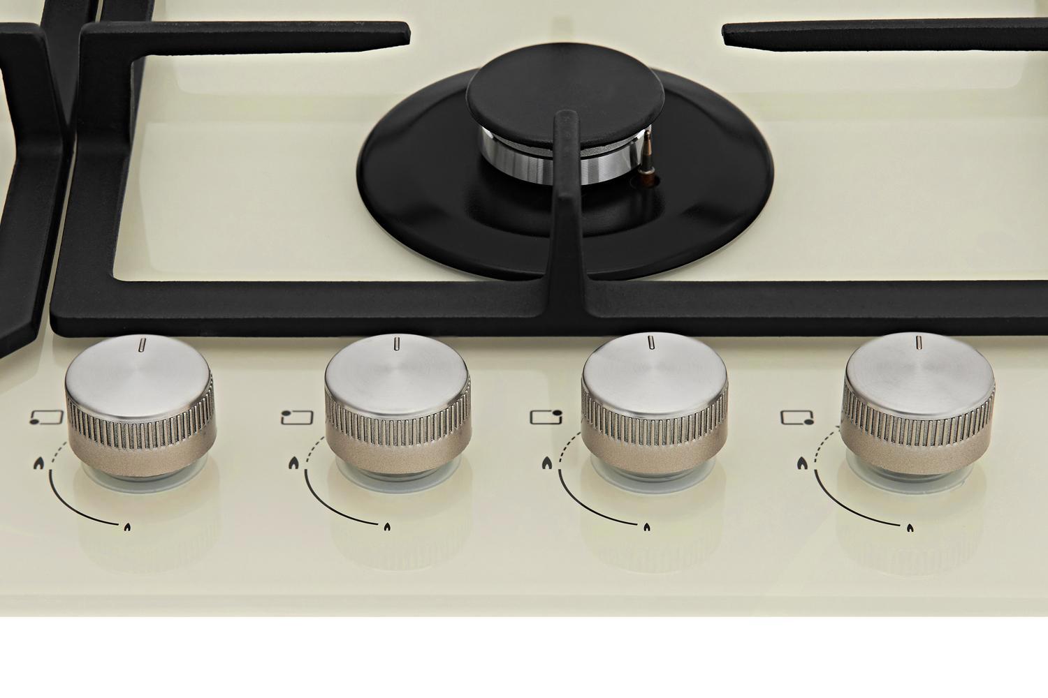 Изображение товара Газовая варочная панель Akpo PGA 604 LGC 60 см 4 конфорки цвет бежевый