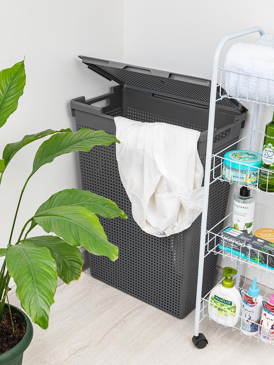 Изображение товара Корзина Violet 811959 26x61.50x45 см полипропилен цвет серый 1 шт