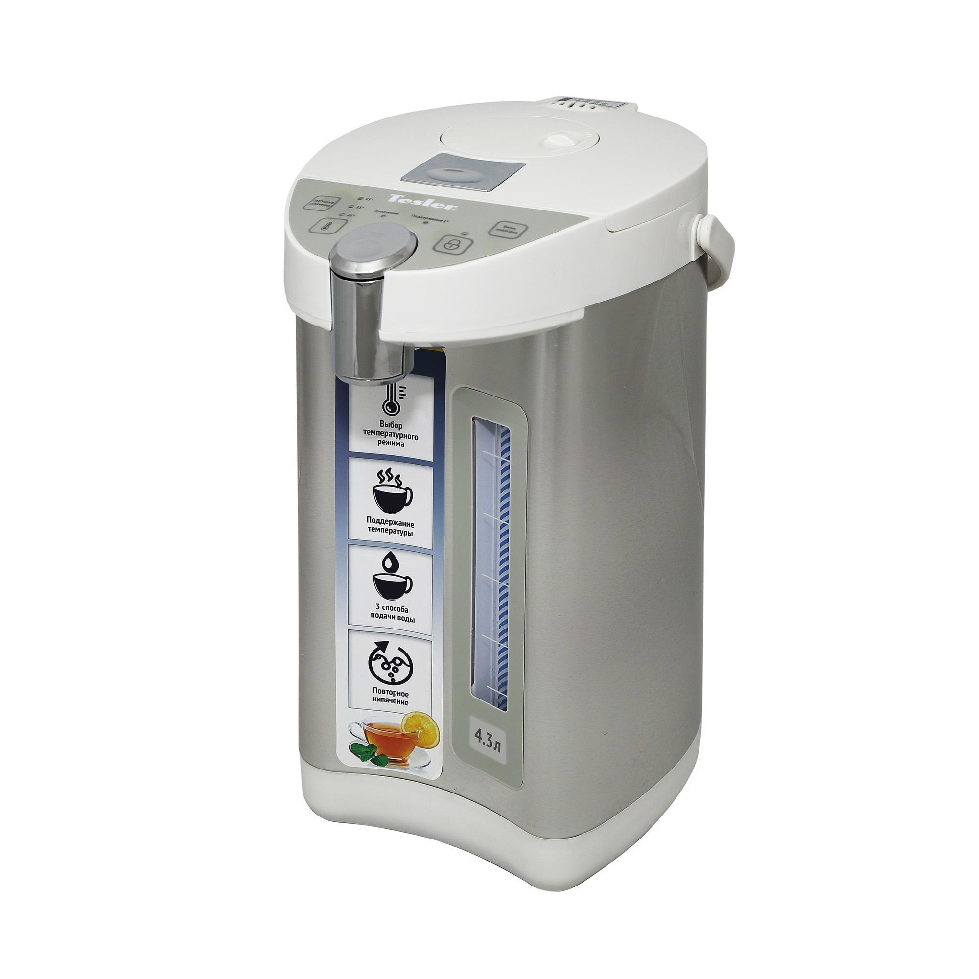 Изображение товара Термопот Tesler Tp-5001 4.3 л белый для горячих напитков