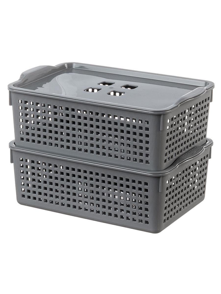 Изображение товара Набор из 2 корзин серии Лофт VIOLET из полипропилена для хранения одним стилем