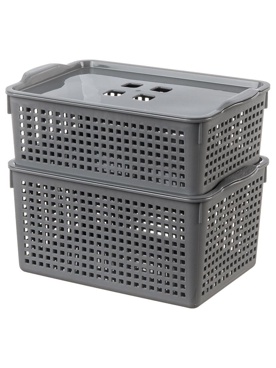 Изображение товара Корзины Violet 811670+2 из полипропилена в стиле Лофт 2 шт