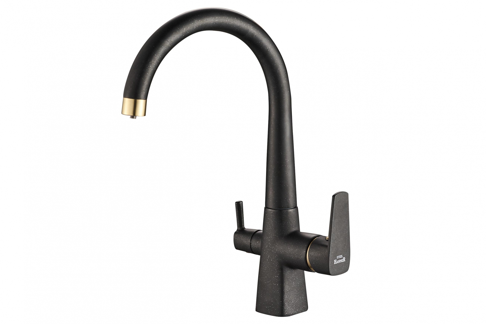 Изображение товара Смеситель для кухни 25.5 см ZORG цвет черный SH 819 BLACK BR