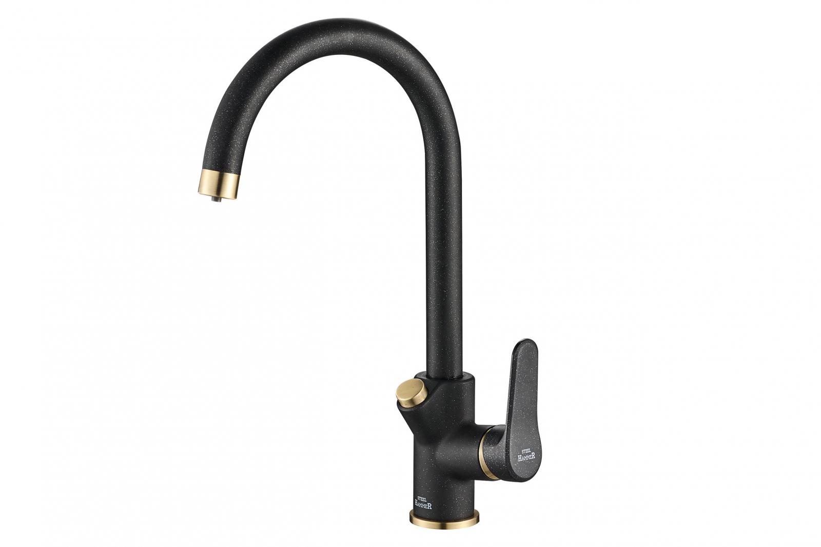 Изображение товара Смеситель для кухни 27.7 см ZORG цвет черный SH 901 BLACK BR