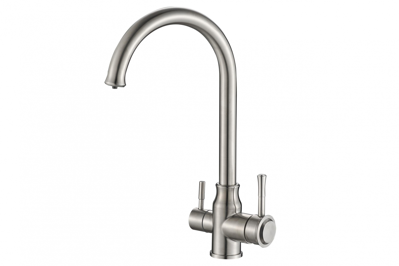 Изображение товара Смеситель ZORG SH 763 INOX для кухни с двойным каналом под фильтр