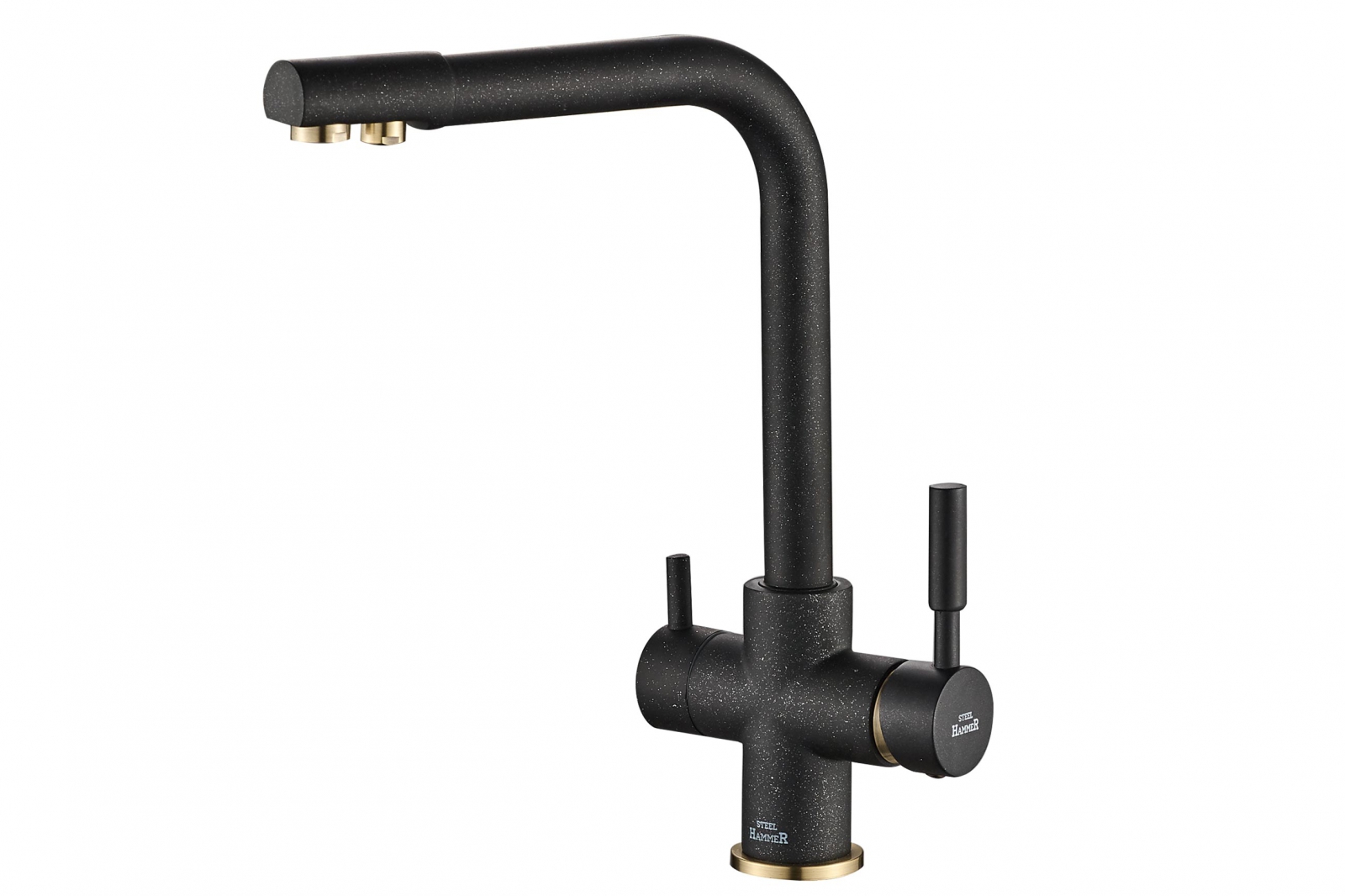 Изображение товара Смеситель для кухни 35 см ZORG цвет черный SH 552 BLACK BR