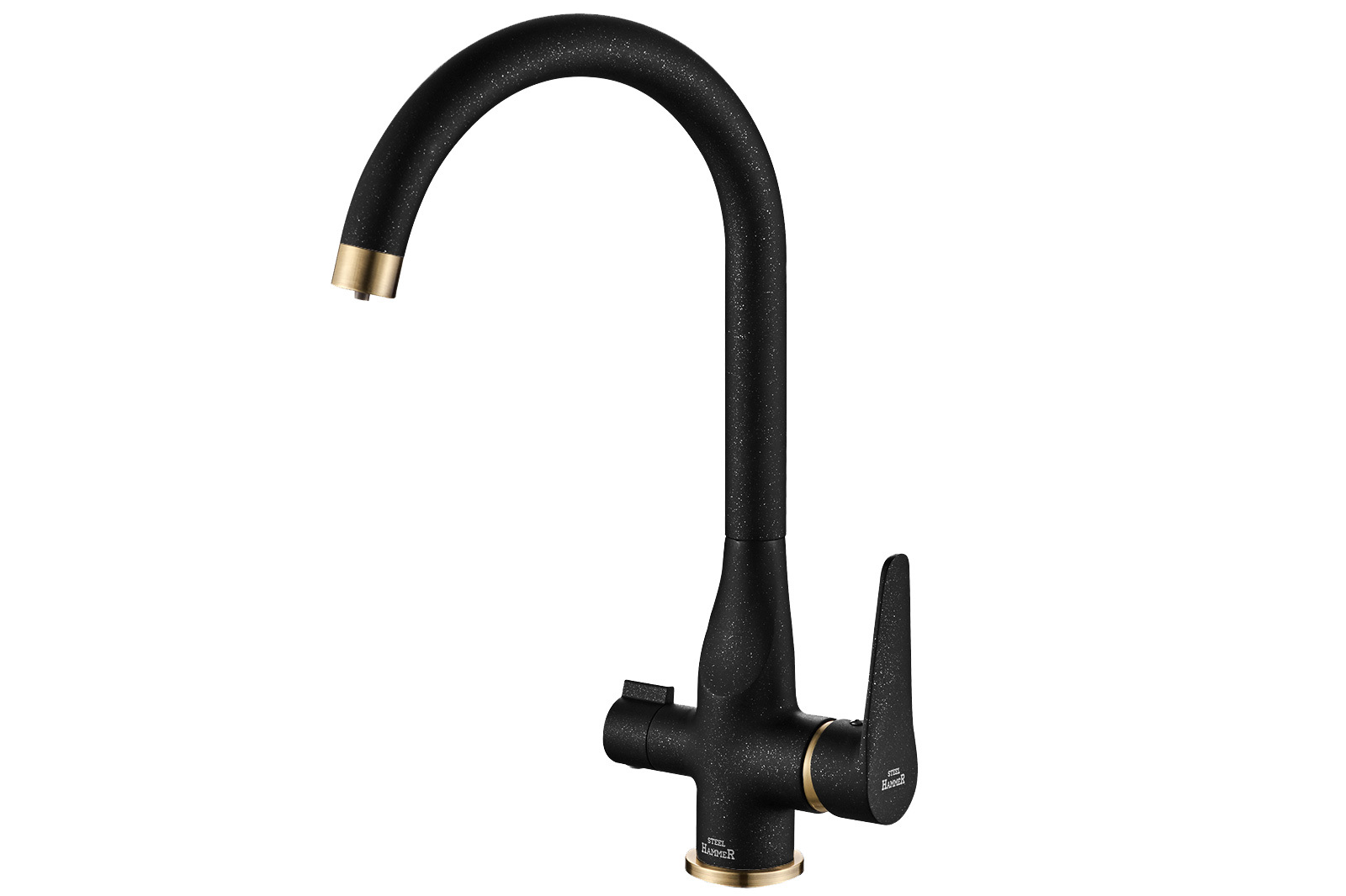 Изображение товара Смеситель для кухни 24 см ZORG цвет черный SH 910 BLACK BR