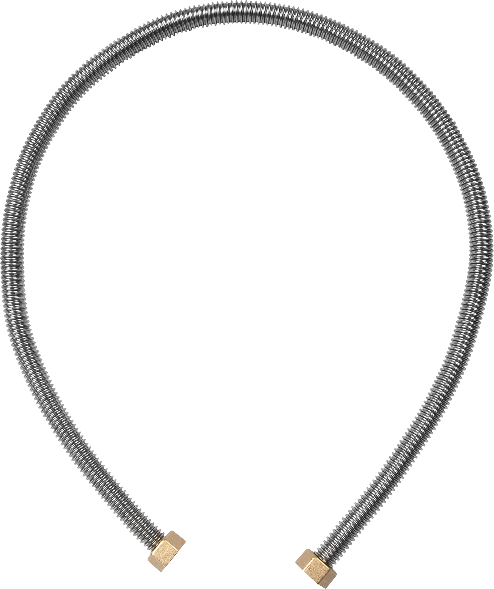 Изображение товара Гибкая подводка для газа сильфонного типа 1/2" 1 м нержавеющая сталь Россия