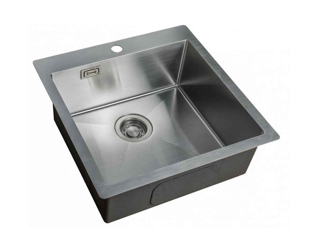 Изображение товара ZORG ZL R-510510 - моечная мойка 51x51 см, нерж. сталь, 1 чаша, 25 лет гарантии
