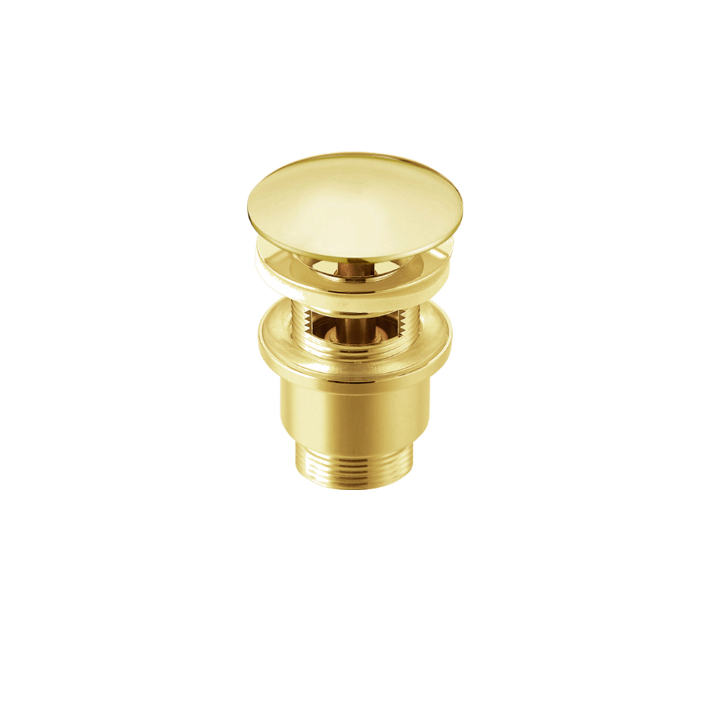 Изображение товара Донный клапан автомат Raiber RLBT-58G для раковин золотистый 11.5 см