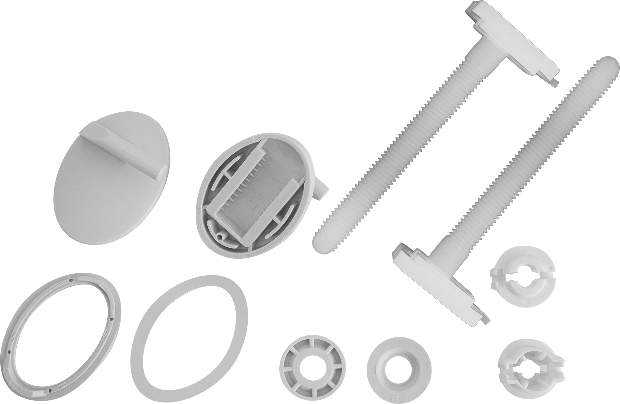 Изображение товара Крепеж сиденья унитаза КР 07.80 универсальный пластик белый Россия