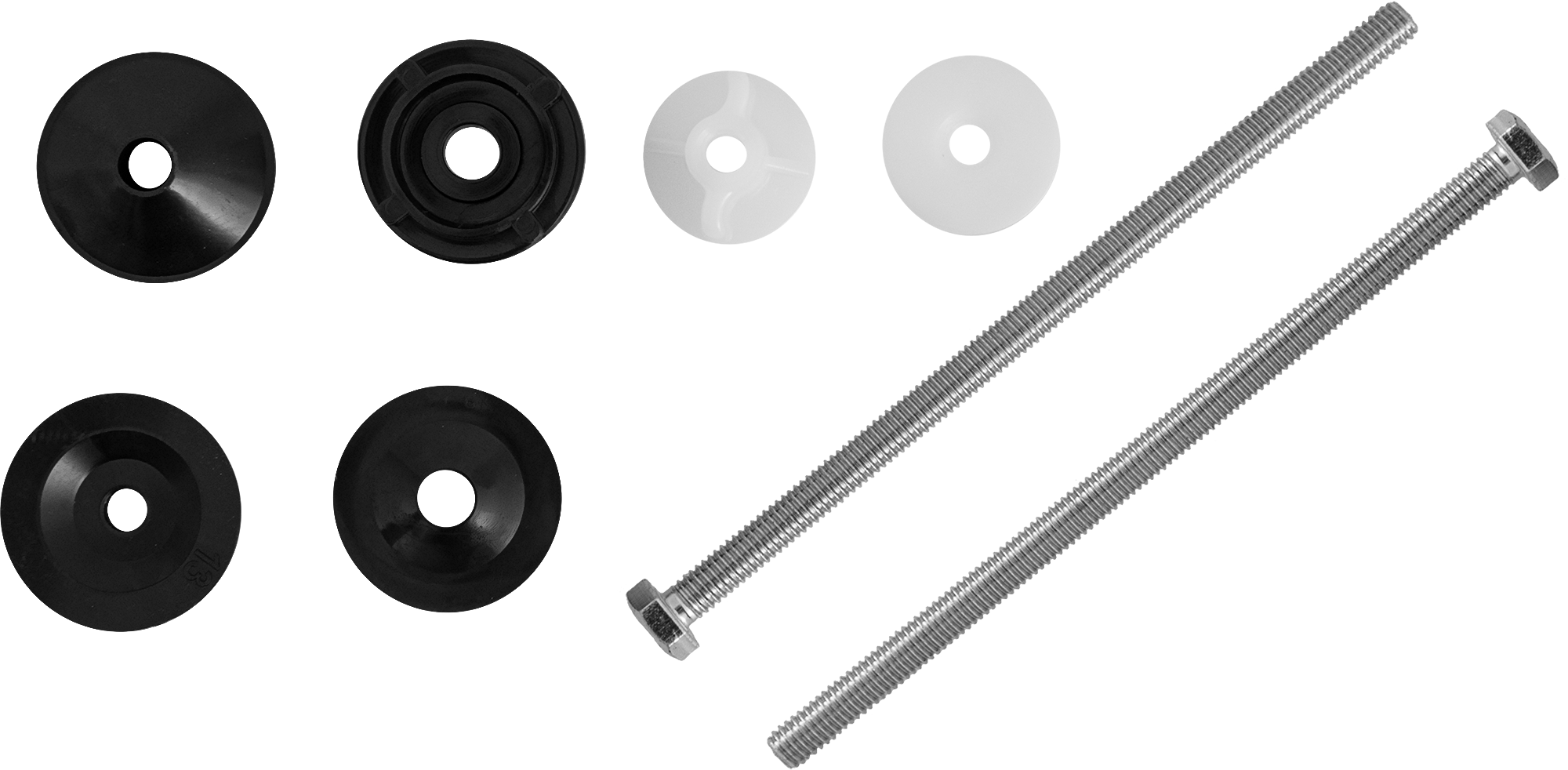Изображение товара Крепеж для бачка унитаза Б 04.00 нержавеющие элементы серый цвет