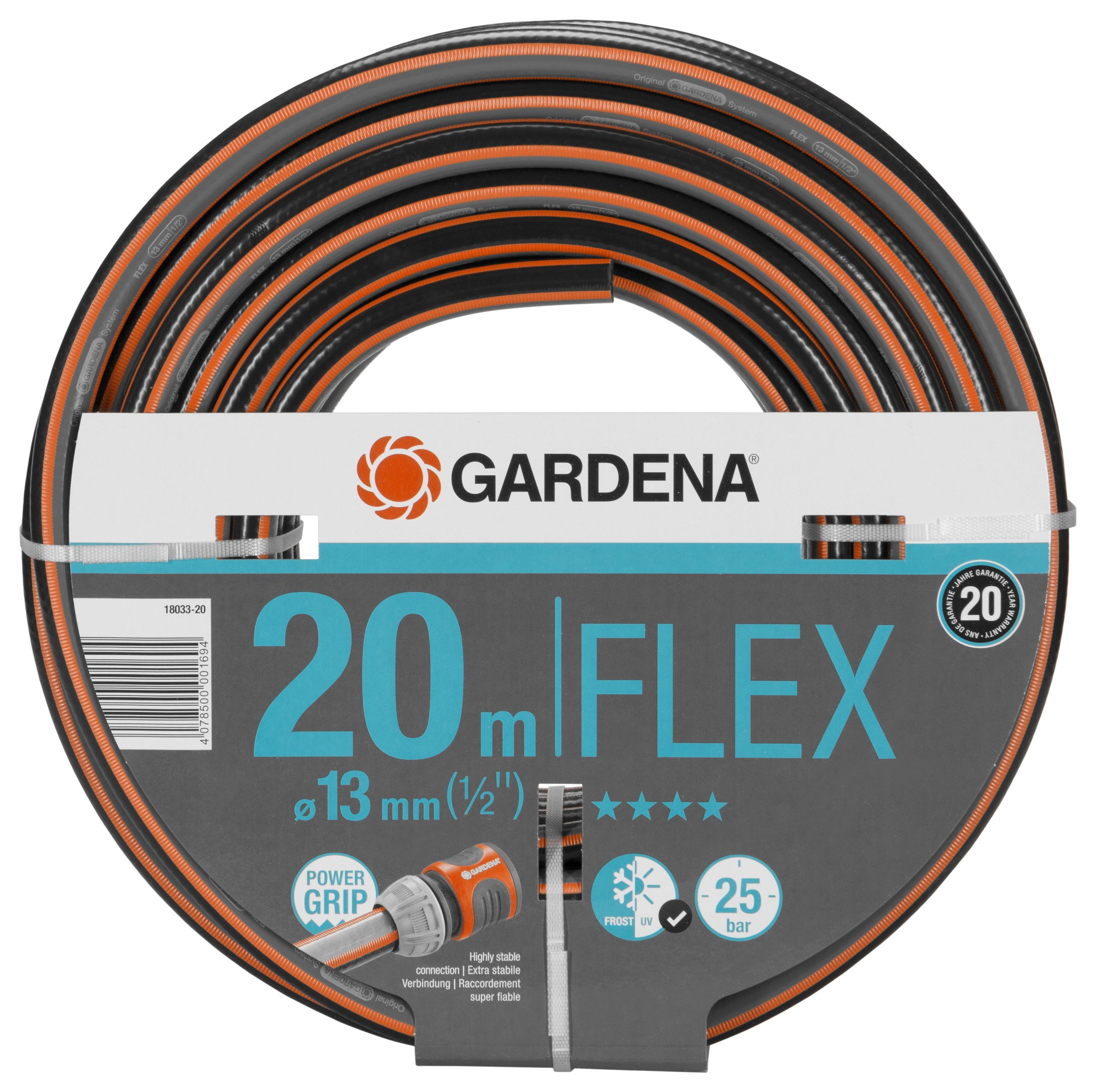 Изображение товара Шланг для полива Gardena Flex 1/2 дюйма, 20 м