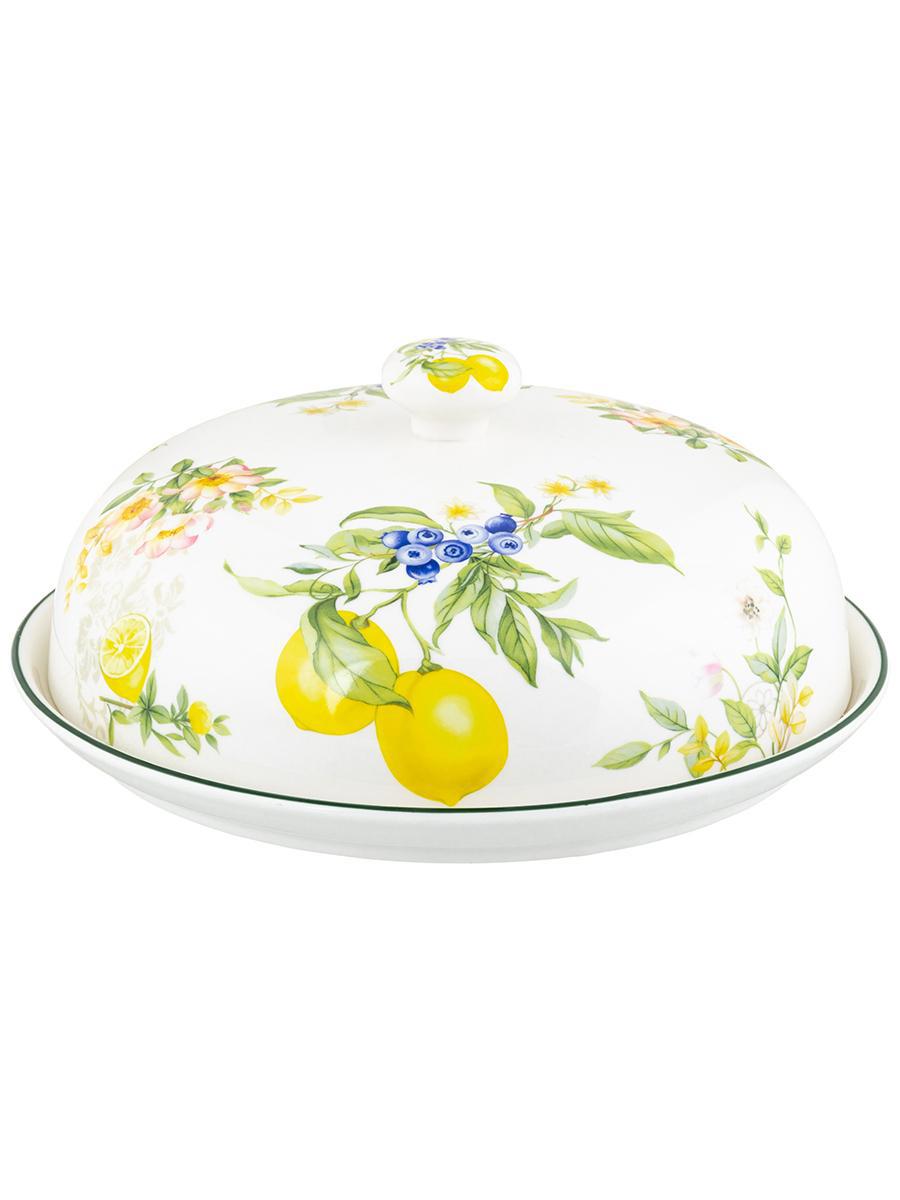 Изображение товара Блинница ELAN GALLERY Лимоны 23 см фарфор для блинов и подачи