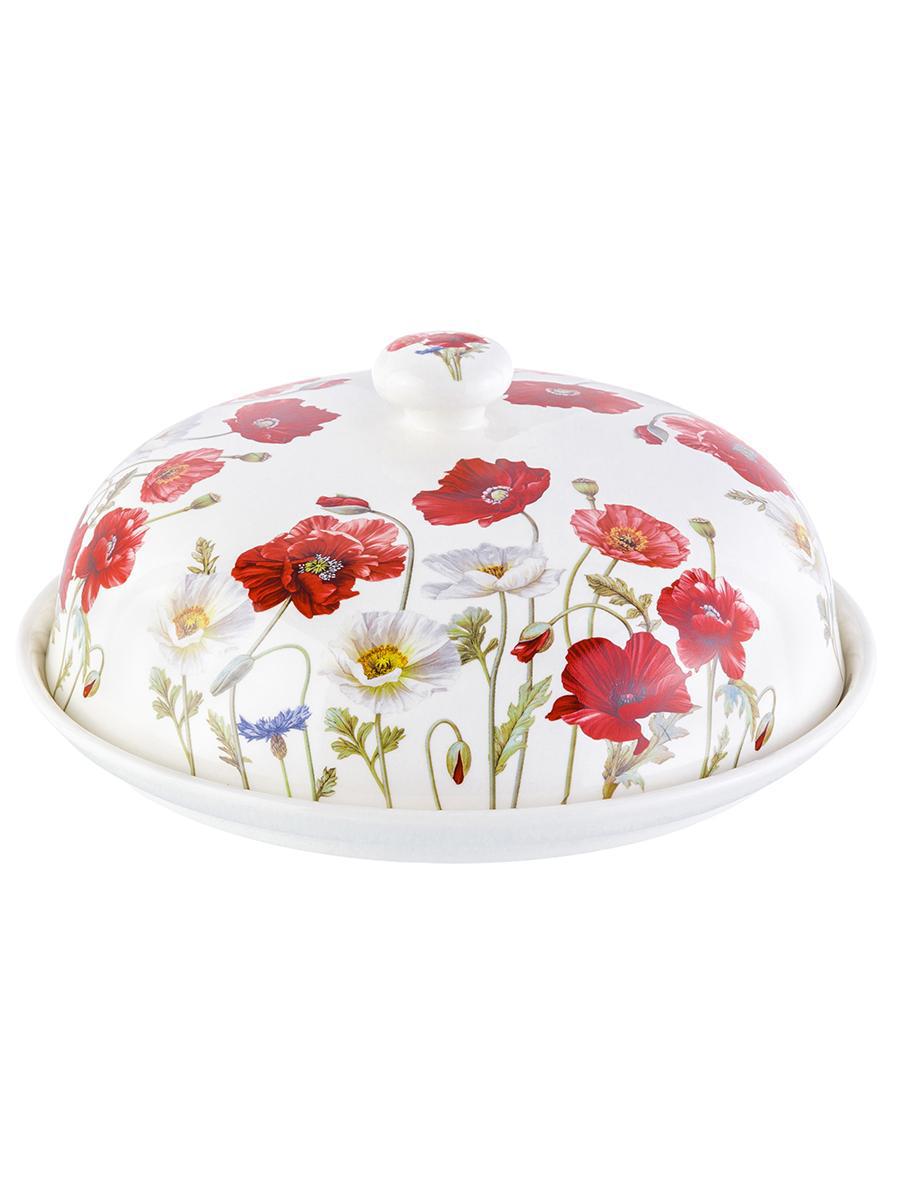 Изображение товара Блинница из фарфора New Bone China серия Маки 23 см ELAN GALLERY