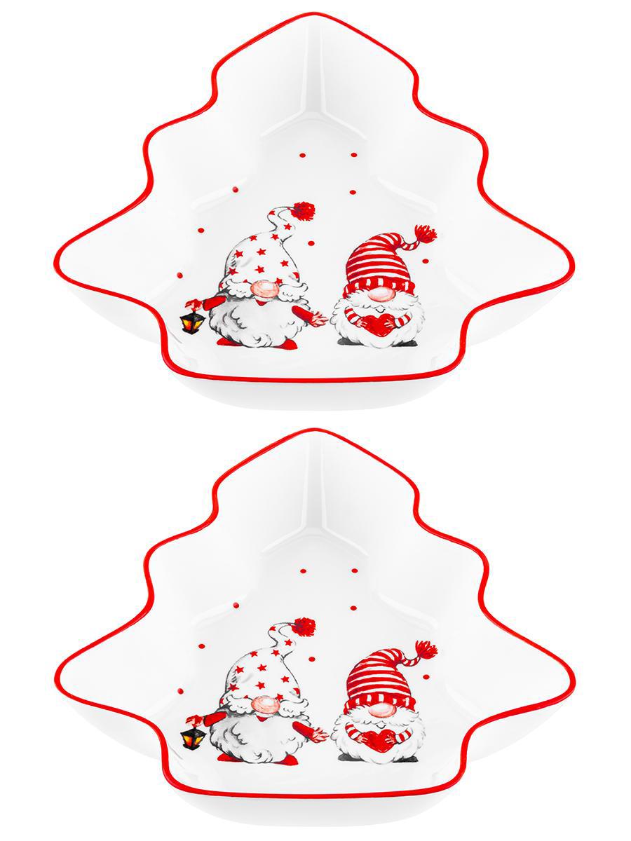 Изображение товара Блюдо-шубница глубокое Elan Gallery "Весёлые гномики" 26.8x25.7x5.8 см 1.2 л, 2 шт