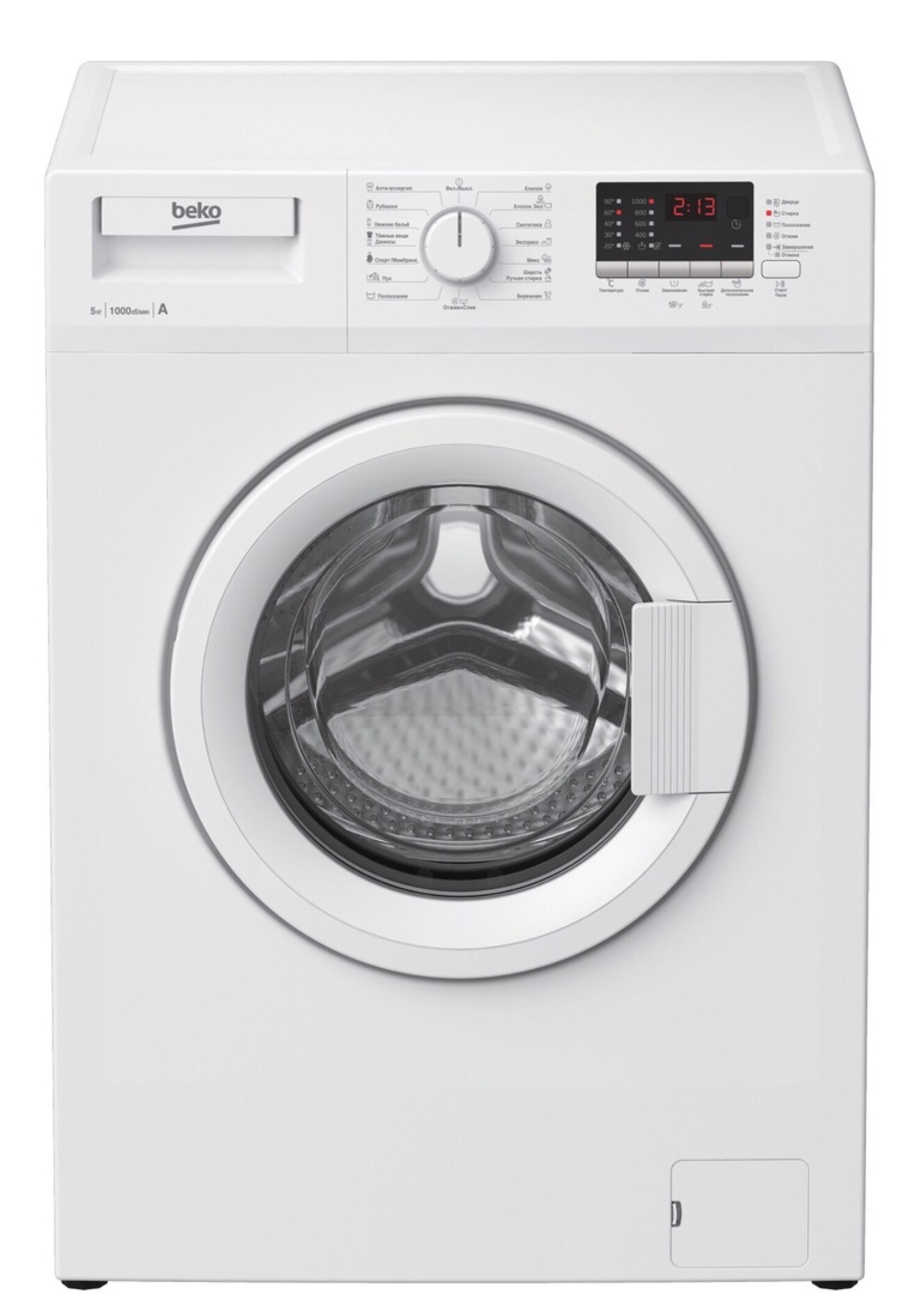 Изображение товара Стиральная машина Beko RGS55P2BWW 5 кг белая с функцией быстрого стирки
