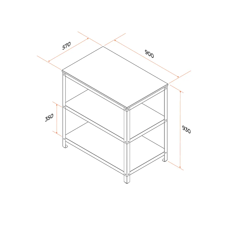 Стол уличный Gratar Patio P-01 90x57x93 см - 5