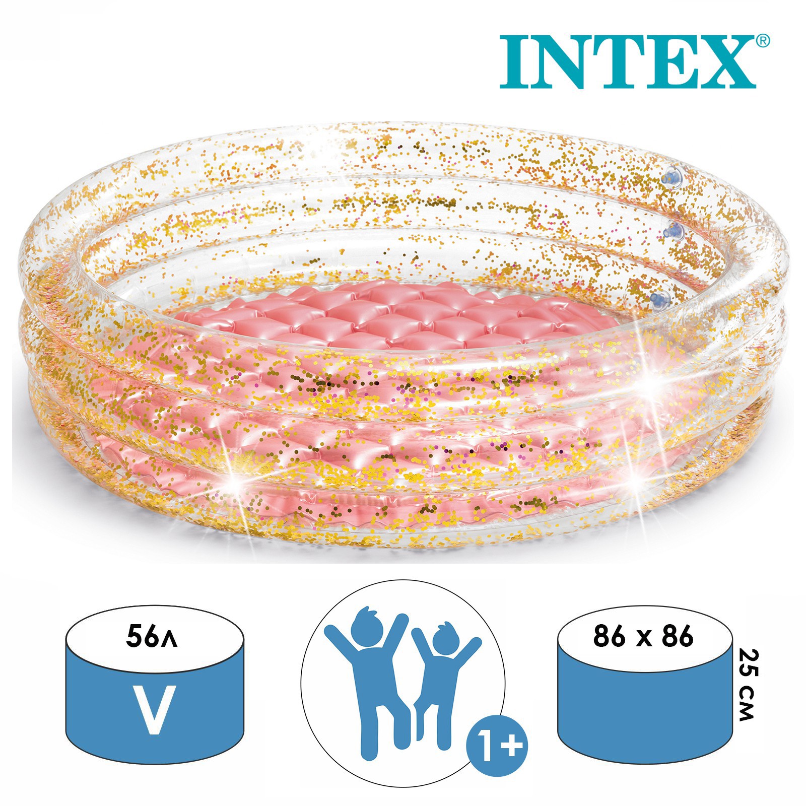Изображение товара Бассейн надувной Intex 4637530 Блеск 86 x 25 см 57103NP