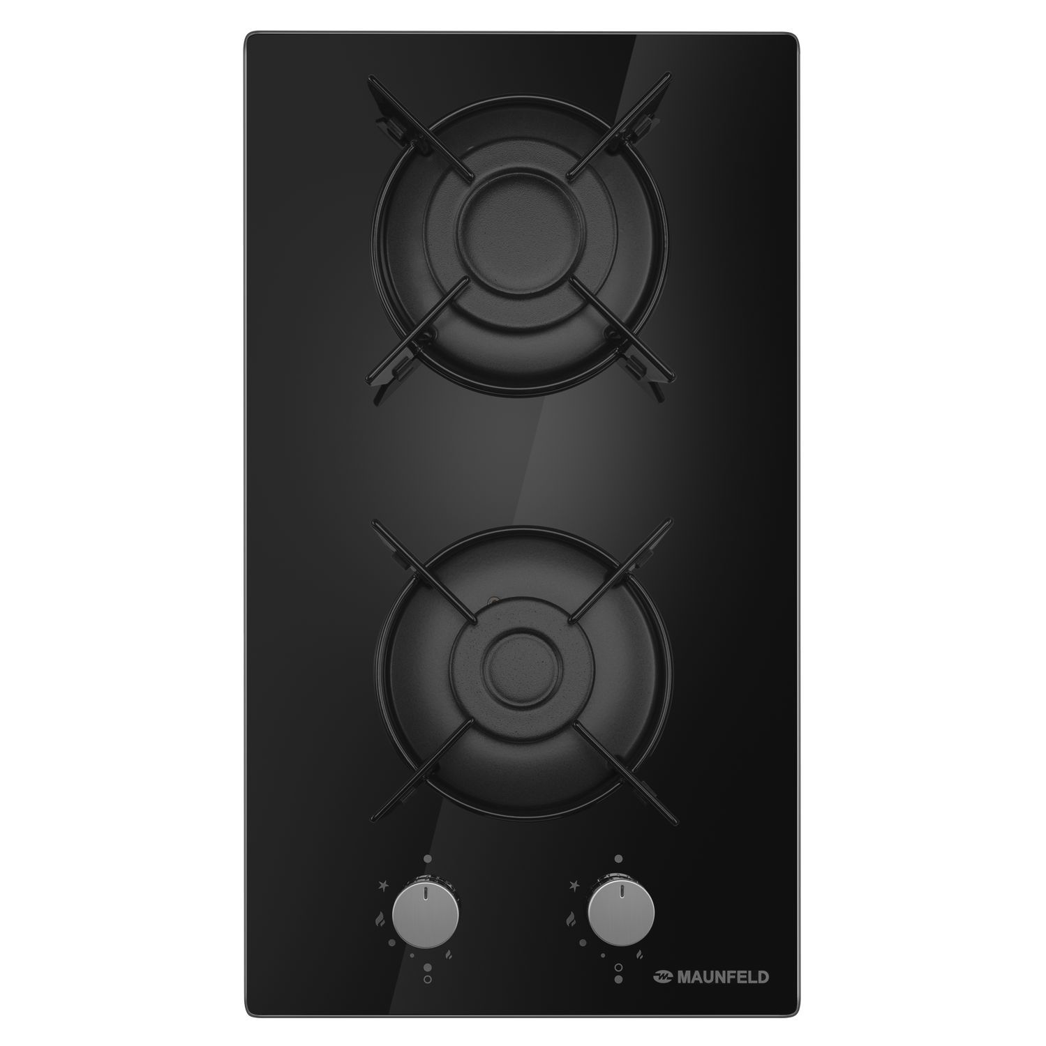 Изображение товара Газовая варочная панель Maunfeld EGHG.32.1EB G 29 см 2 конфорки черный