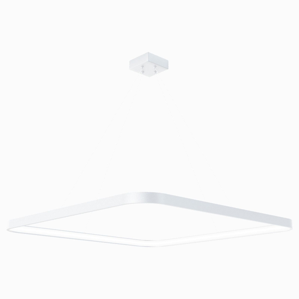 Изображение товара Люстра подвесная светодиодная LUCHERA TLCUB1-55-01 21 м² теплый белый свет белая алюминий 55x55см