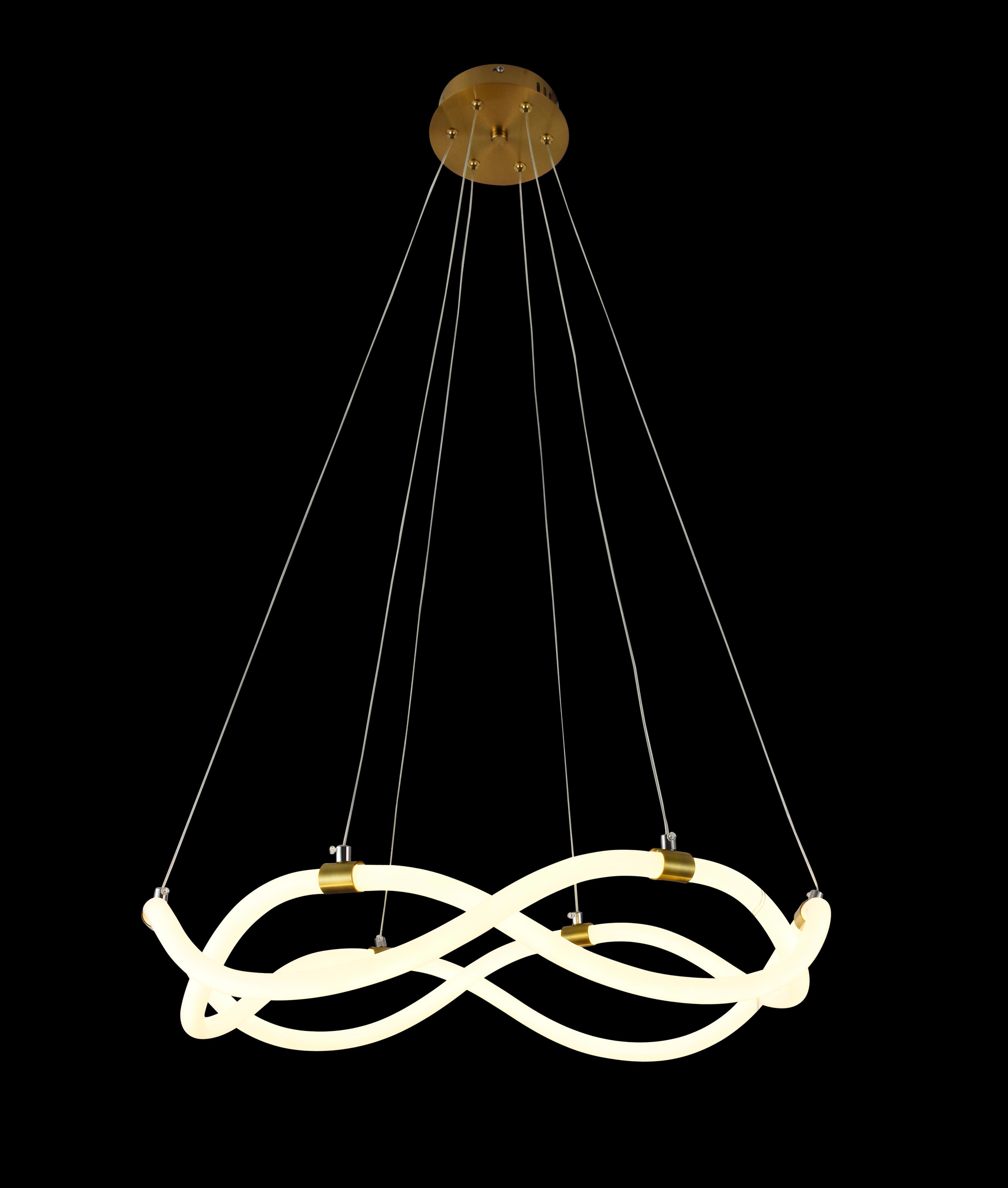 Изображение товара Люстра подвесная светодиодная Lama MODERLI 18 м² нейтральный белый свет золото