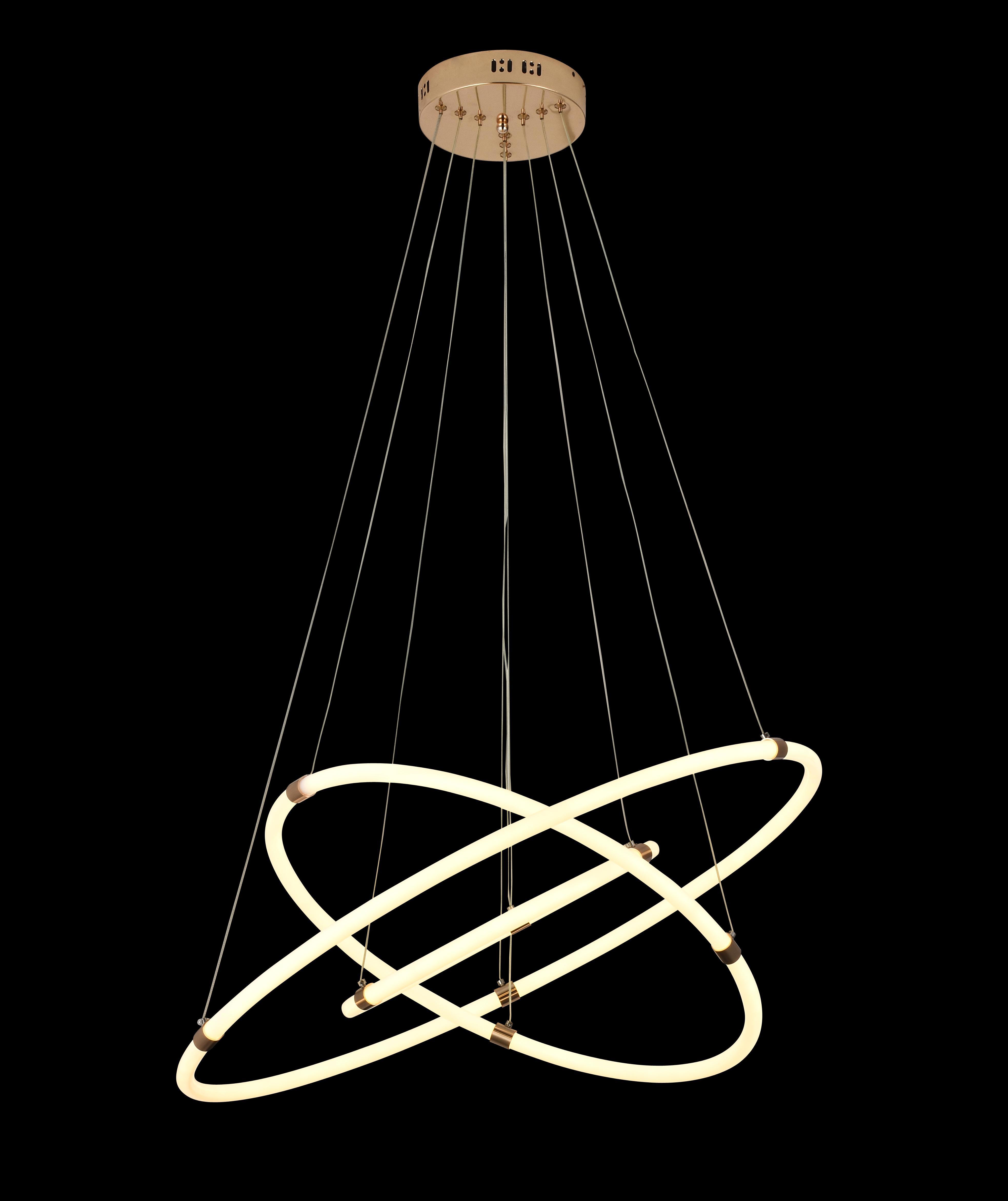 Изображение товара Люстра подвесная светодиодная MODERLI Lama 20 м² белый и золотой дизайн