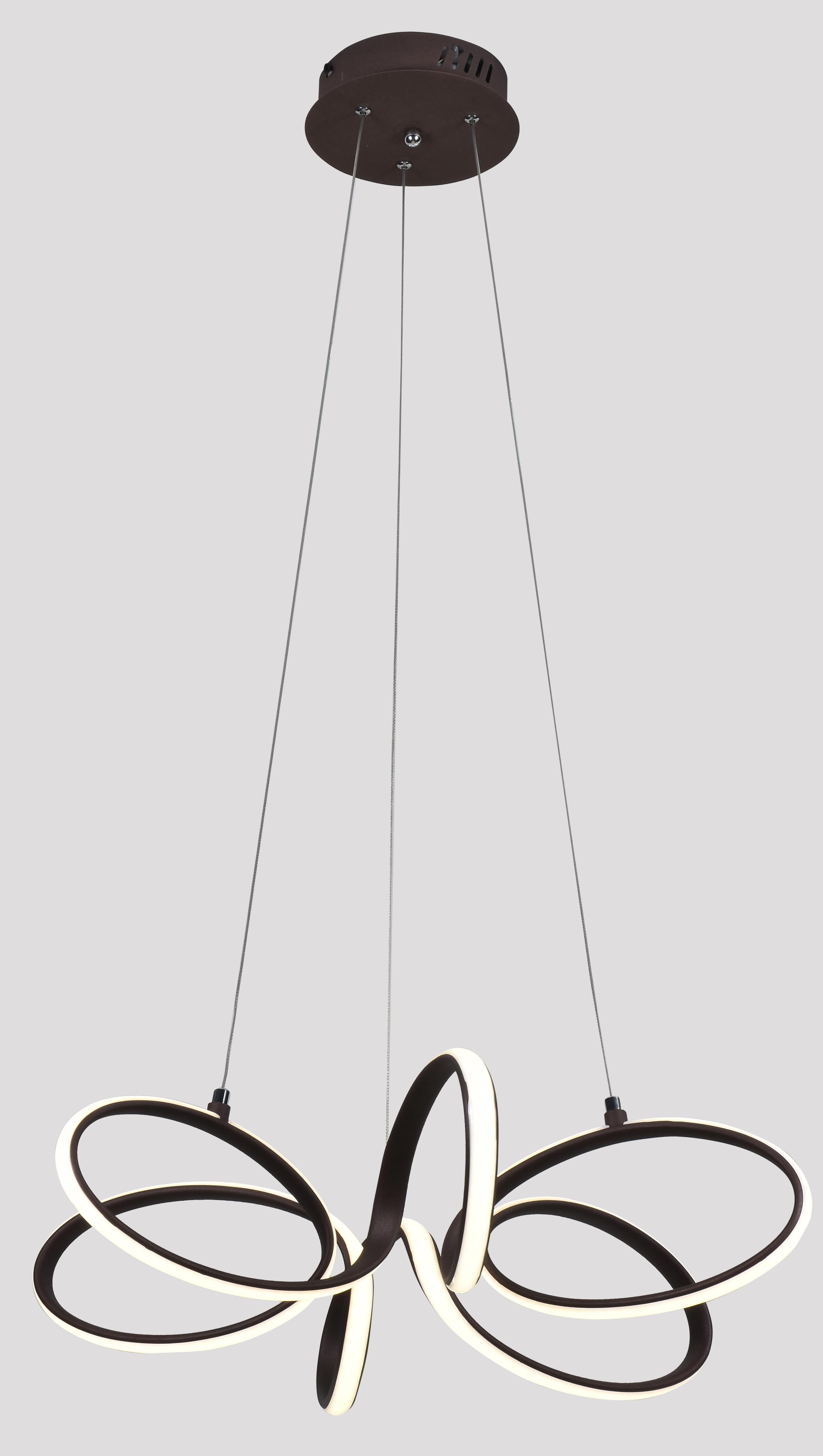 Изображение товара Люстра подвесная светодиодная MODERLI Ello с пультом управления 18 м² изменение оттенков белого цвет коричневый