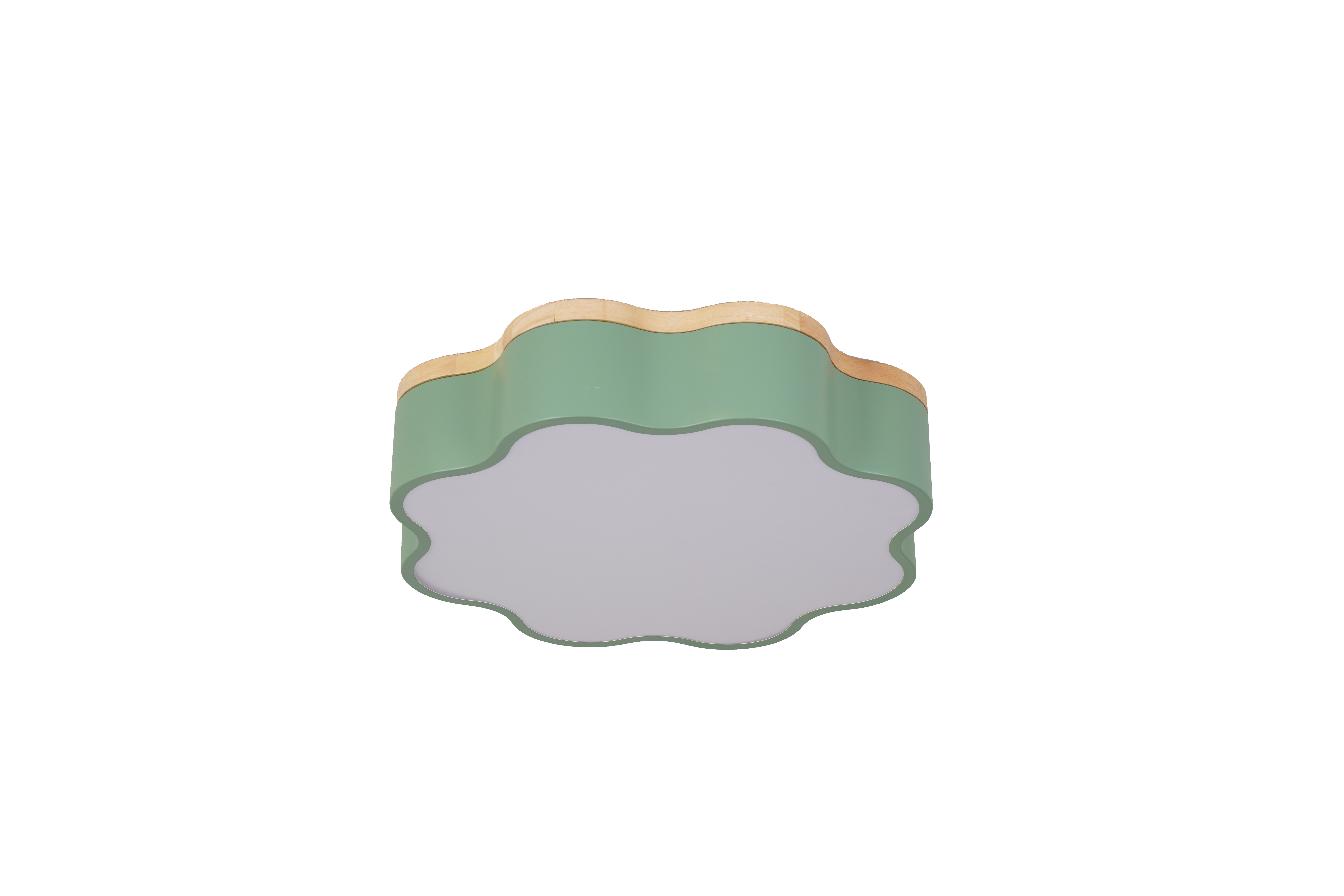 Изображение товара Люстра потолочная светодиодная ESCADA с пультом для детской 10 м² зеленая современный дизайн